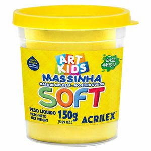 Massa para Modelar Soft 150g Amarela 0102 Acrilex - UN