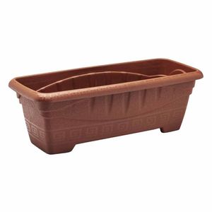 Vaso para Planta Plástico Retangular 1,6 Litros Terra Cota 0604 Plasmont - UN