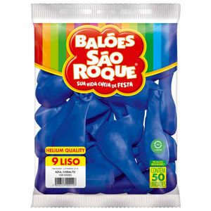 Bola de Soprar Nº 9 Azul Cobalto 5050 São roque - 50UN