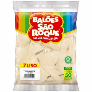 Bola de Soprar Nº 7 Transparente Cristal 2550 São roque - 50UN