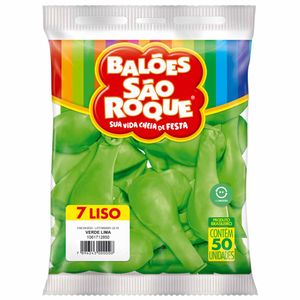 Bola de Soprar Nº 7 Verde Limão 2850 São roque - 50UN