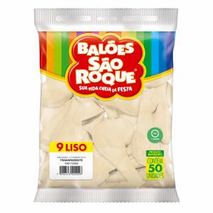 Bola de Soprar Nº 9 Transparente Cristal 2550 São roque - 50UN