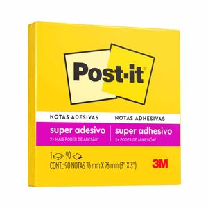 Bloco Adesivo Post-it Amarelo Sol 90 Folhas 253 3m - BL