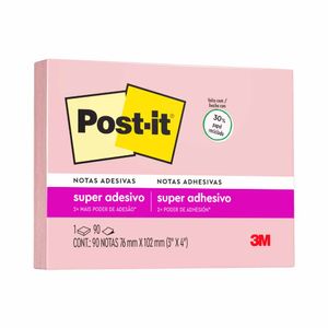 Bloco Adesivo Post-it Rosa Milênio 90 Folhas 175 3m - BL