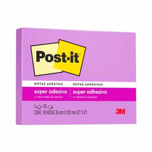 Bloco Adesivo Post-it Roxo 90 Folhas 120 3m - BL
