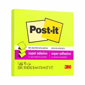 Bloco Adesivo Post-it Verde Neon 90 Folhas 710 3m - BL
