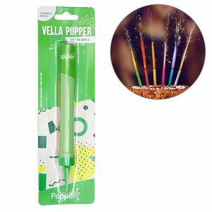 Vela Vulcão Verde 15 cm VP-G Popper - UN