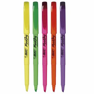 Caneta Marca Texto Brite Liner Cores 904092 Bic - 5UN