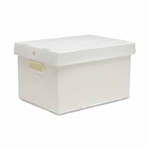Caixa Organizadora Prontobox Grande Lisa Branca 7012 Polycart - UN