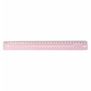 Régua 30cm Acrílica Rosa Pastel 3112 Dello - UN