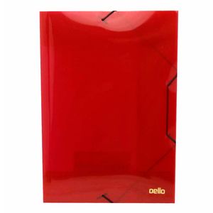 Pasta Plástica Aba Elástica Oficio Topline Vermelho 233 Dello - UN