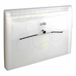 Pasta Sanfonada Plástica A4 12 Divisórias Cristal 6070 Dello - UN