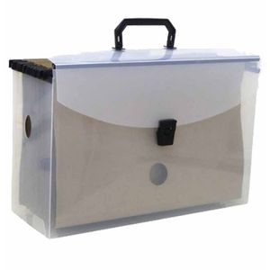 Maleta com 10 Pastas Suspensas Cristal 0317 Dello - KIT