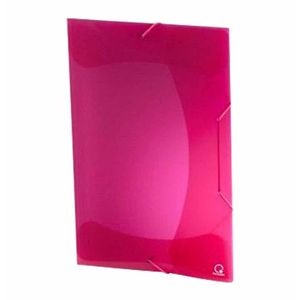 Pasta Plastica Aba Elastico 1/2 A01B Fina Rosa / 10Un / Plascony