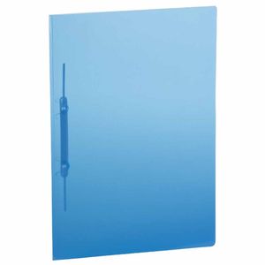 Pasta Plástica com Trilho Lisa Azul R.500 0735 Plascony - 10UN