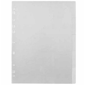 Divisória Polipropileno 5DV A4 Transparente 0216 Plascony - PCT