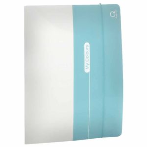 Pasta Plástica Aba Elástica Fina A4 Azul A02MC 1036 Plascony - UN
