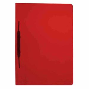 Pasta Plástica com Trilho Lisa Vermelho R.500 0741 Plascony - 10UN