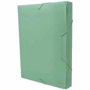 Pasta Plástica Aba Elástica A4 4cm Lolipop Verde A40LP 1060 Plascony - UN