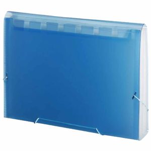 Pasta Sanfonada Aba Elástico A4 31 Divisórias Azul SME31P 0293 Plascony - UN