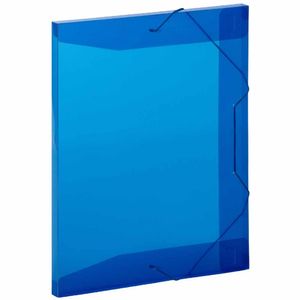 Pasta Plástica Aba Elástica Ofício 2cm Azul A20B 1209 Plascony - 10UN