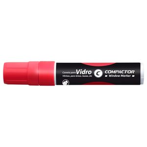 Marcador Para Vidros Window Marker Vermelho 8002 Compactor Compactor - UN