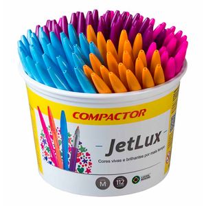 Caneta Esferográfica Jet Lux 1.0mm 4 Cores 4999 Compactor - 112UN