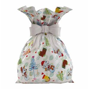 Sacola Metalica 25X38 Natal em Neve / 50Un / Magnatech