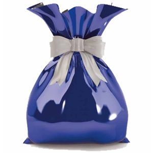 Sacola Metálica 25x38 Azul Acetinado 0467 Magnatech - 50UN