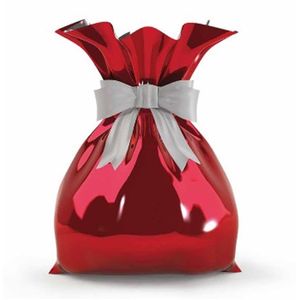 Sacola Metálica 25x38cm Vermelho Acetinado 0632 Magnatech - 50UN