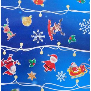 Sacola Metalica 25X38 Enfeite de Natal Azul / 50Un / Magnatech