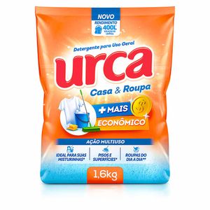 Detergente em Pó Caso & Roupa 1,6kg / unidade / Urca