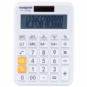Calculadora de Mesa 12 Dígitos MX-C128B Maxprint - UN