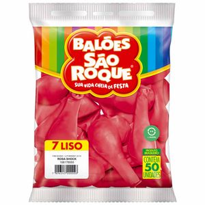 Bola de Soprar Nº 7 Rosa Shock 50UN | PCT | Balões São Roque