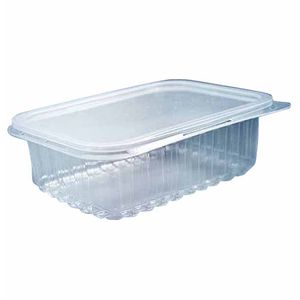 Pote Descartável Retangular com Tampa 500ml 8311 Prafesta - 24UN