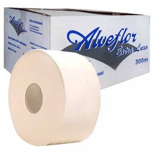 Papel Higiênico Institucional Extra Luxo com 300M 0027 Alveflor - 8RL