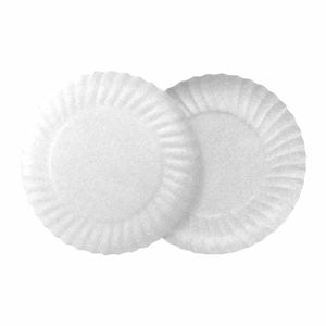 Prato Descartável 20 cm Papel Branco P-04 Indepal - 10UN
