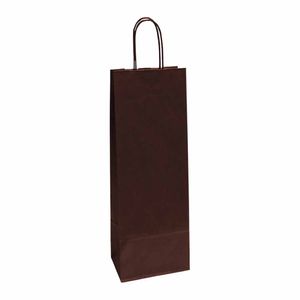 Sacola Papel para Vinho 13x35cm Marrom 0325 Cromus - UN