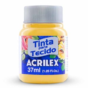 Tinta para Tecido Fosca 37ml Amarelo Canário 589 Acrilex - 12UN