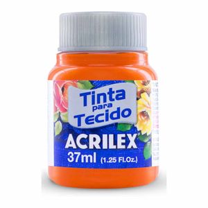 Tinta para Tecido Fosca 37ml Laranja 517 Acrilex - 12UN