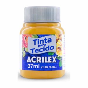 Tinta para Tecido Fosca 37ml Ocre Ouro 573 Acrilex - 12UN