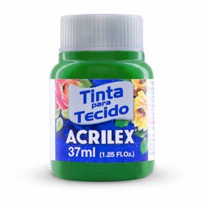 Tinta para Tecido Fosca 37ml Verde Musgo 513 Acrilex - 12UN