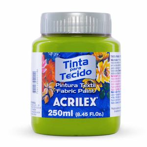 Tinta para Tecido Fosca 250ml Verde Maça 802 Acrilex - UN