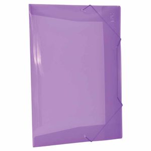 Pasta Plástica Aba Elástica Fina Lilás 501PP Dac - 10UN