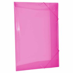 Pasta Plástica Aba Elástica Fina Rosa 501PP Dac - 10UN