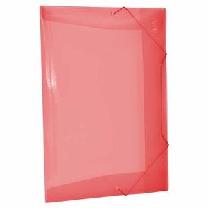 Pasta Plástica Aba Elástica Fina Vermelho 501PP Dac - 10UN