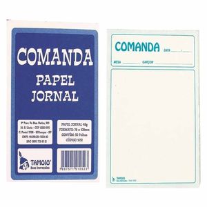 Bloco Comanda 50 Folhas 1 Via 1052 | UN | Tamoio