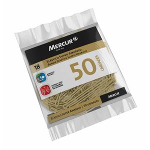 Elástico de Dinheiro Amarelo Puro 7006 Mercur - 50UN