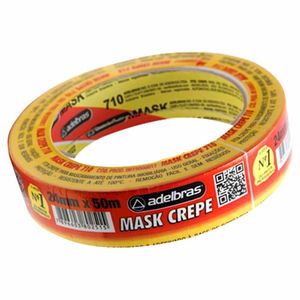 Fita Crepe 24 mm x 50 m Mask Crepe | 5RL | Adelbras