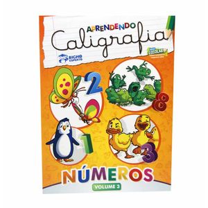 Livro Infantil Aprendendo Caligrafia Números 2430 Bicho esp. - UN